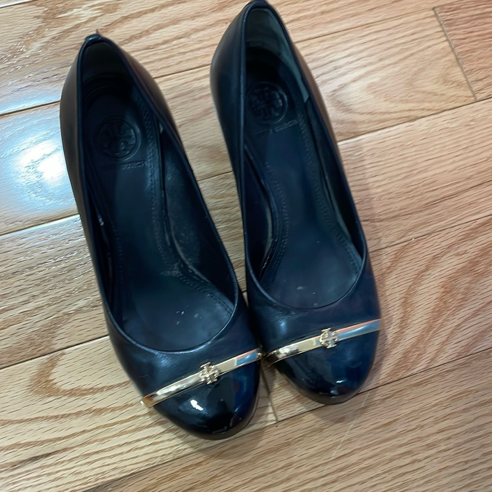 Tory Burch black wedge
